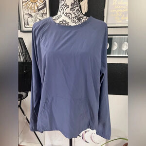 Victoria Secret Sport long sleeve lightweight athletic top in muted blue size L